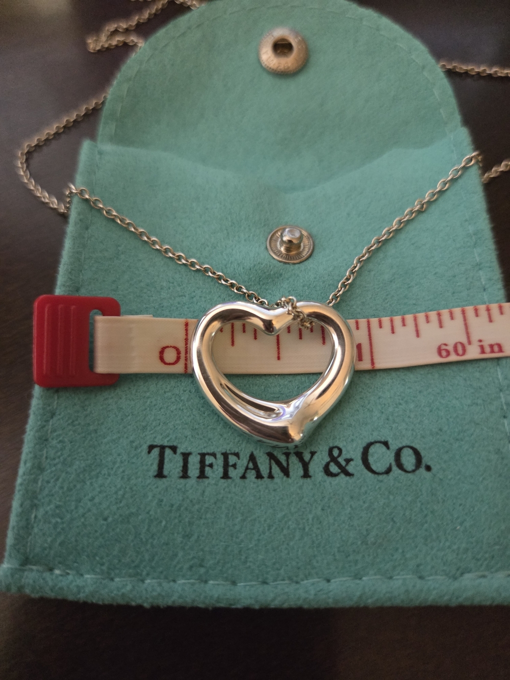 Tiffany & Co. Elsa Peretti Open Heart Sterling Silver Necklace - Silver - Picture 8 of 10